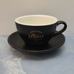 La Rocca Black Espresso Cup and Saucer
